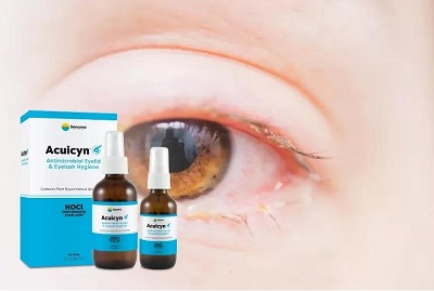 Ácido hipocloroso utilizado como solución para el cuidado de los ojos
